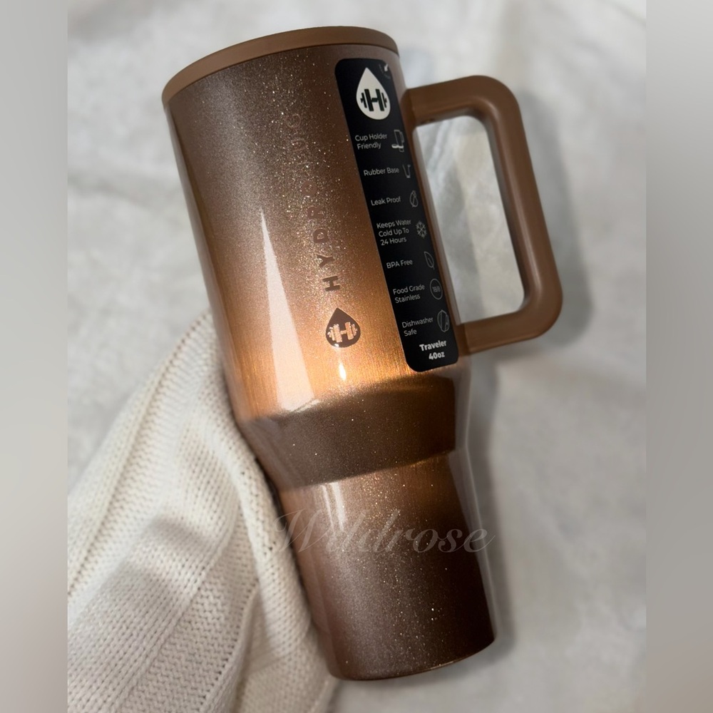 HydroJug BLISS 40 OZ Traveler Limited Edition NWT IN HAND Gold shimmer